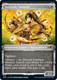 Magic: The Gathering Single - Kamigawa: Neon Dynasty - Sunblade Samurai (Showcase) Common/315 Lightly Played