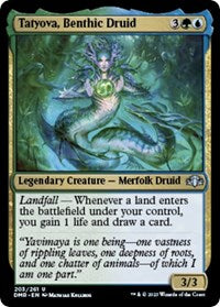 Magic: The Gathering Single - Dominaria Remastered - Tatyova, Benthic Druid (Foil) - Uncommon/203 Lightly Played