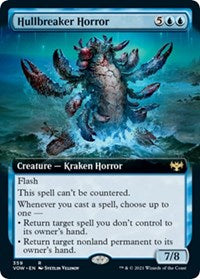 Magic: The Gathering - Innistrad: Crimson Vow - Hullbreaker Horror (Extended Art) - Rare/359 LIghtly Played