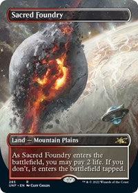 Magic: The Gathering - Unfinity - Sacred Foundry (Borderless) - Rare/285 Lightly Played