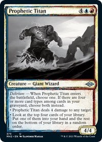 Magic: The Gathering - Modern Horizons 2 - Prophetic Titan (Showcase) Uncommon/373 Lightly Played