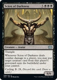 Magic: The Gathering Single - Double Masters 2022 - Scion of Darkness - FOIL Uncommon/086 Lightly Played