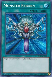 Yu-Gi-Oh! YuGiOh Single - 2019 Gold Sarcophagus Tin - Monster Reborn - Prismatic Secret Rare/TN19-EN011 Lightly Played