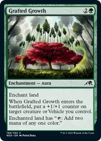 Magic: The Gathering Single - Kamigawa: Neon Dynasty - Grafted Growth Common/188 Lightly Played