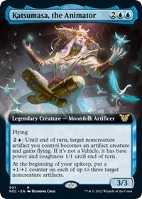 Magic: The Gathering Single - Commander: Kamigawa: Neon Dynasty - Katsumasa, the Animator (Extended Art) Common/051 Lightly Played