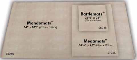 Battlemat: 1in Reversible Squares-Hexes (23.5in x 26in Playing Surface) 96246