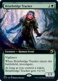 Magic: The Gathering Single - Innistrad: Midnight Hunt - Briarbridge Tracker (Extended Art) - Rare/361 Lightly Played