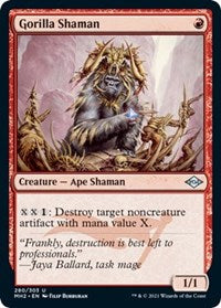 Magic: The Gathering Single - Modern Horizons 2 - Gorilla Shaman - Uncommon/280 Lightly Played