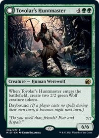 Magic: The Gathering Single - Innistrad: Midnight Hunt -Tovolar's Huntmaster (Foil) - Rare/204 Lightly Played