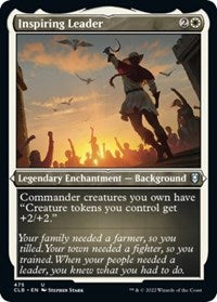 Magic: The Gathering Single - Commander Legends: Battle for Baldur's Gate - Inspiring Leader (Foil Etched) - Uncommon/475 Lightly Played