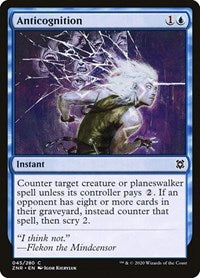 Magic: The Gathering Single - Zendikar Rising - Anticognition Common/045 Lightly Played