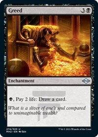 Magic: The Gathering Single - Modern Horizons 2 - Greed - Uncommon/274 Lightly Played