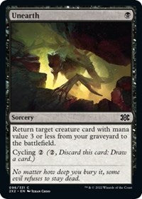 Magic: The Gathering Single - Double Masters 2022 - Unearth - FOIL Common/098 Lightly Played