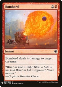 Magic: The Gathering - The List - Magic Game Night - Bombard - Common/037 Lightly Played