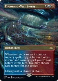 Magic: The Gathering Single - Double Masters 2022 - Thousand-Year Storm (Borderless) - Rare/390 Lightly Played