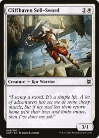 Magic: The Gathering Single - Zendikar Rising - Cliffhaven Sell-Sword Common/008 Lightly Played