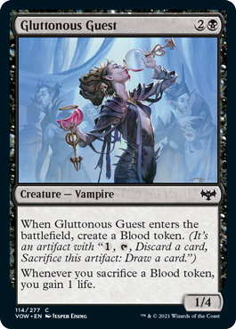 Magic: The Gathering - Innistrad: Crimson Vow - Gluttonous Guest Common/114 Lightly Played