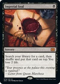 Magic: The Gathering Single - Double Masters - Imperial Seal Mythic/079 Lightly Played