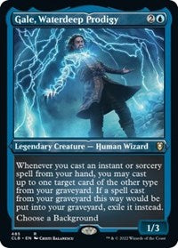 Magic: The Gathering Single - Commander Legends: Battle for Baldur's Gate - Gale, Waterdeep Prodigy (Foil Etched) - Rare/485 Lightly Played