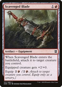 Magic: The Gathering Single - Zendikar Rising - Scavenged Blade Common/157 Lightly Played