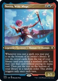 Magic: The Gathering Single - Commander Legends: Battle for Baldur's Gate - Neera, Wild Mage (Foil Etched) - Rare/545 Lightly Played