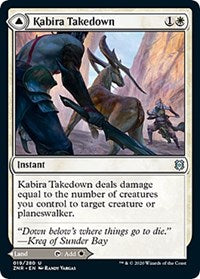 Magic: The Gathering Single - Zendikar Rising - Kabira Takedown - Uncommon/019 Lightly Played