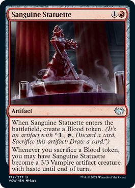 Magic: The Gathering - Innistrad: Crimson Vow - Sanguine Statuette Uncommon/177 Lightly Played