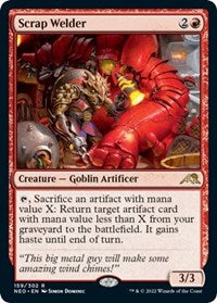 Magic: The Gathering Single - Kamigawa: Neon Dynasty - Scrap Welder FOIL Rare/159 Lightly Played