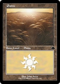 Magic: The Gathering Single - Dominaria Remastered - Plains (402) (Retro Frame) (Foil) - Land/402 Lightly Played
