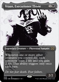 Magic: The Gathering Single - Phyrexia: All Will Be One - Vraan, Executioner Thane (Showcase) - Rare/407 Lightly Played