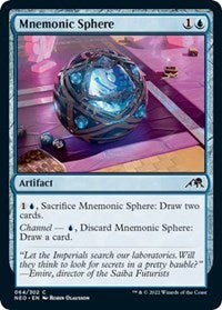 Magic: The Gathering Single - Kamigawa: Neon Dynasty - Mnemonic Sphere FOIL Common/064 Lightly Played