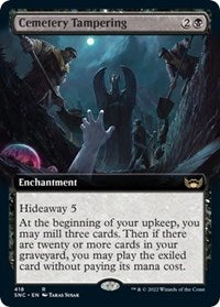 Magic: The Gathering Single - Streets of New Capenna - Cemetery Tampering (Extended Art) (Foil) - Mythic/418 Lightly Played