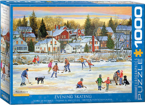 EuroGraphics Evening Skating 1000-Piece Puzzle