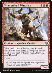 Magic: The Gathering Single - Zendikar Rising - Shatterskull Minotaur Uncommon/160 Lightly Played