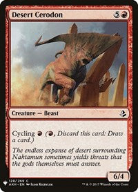 Magic: The Gathering Single - The List - Amonkhet - Desert Cerodon - Common/128 Lightly Played