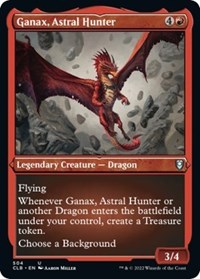 Magic: The Gathering Single - Commander Legends: Battle for Baldur's Gate - Ganax, Astral Hunter - FOIL ETCHED Uncommon/504 Lightly Played