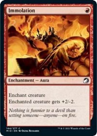 Magic: The Gathering Single - Innistrad: Midnight Hunt - Immolation - Common/144 Lightly Played