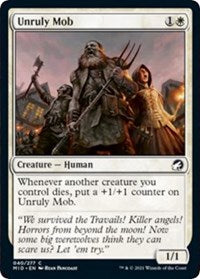 Magic: The Gathering Single - Innistrad: Midnight Hunt - Unruly Mob - Common/040 Lightly Played