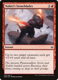 Magic: The Gathering - War of the Spark - Nahiri's Stoneblades Common/039 Lightly Played