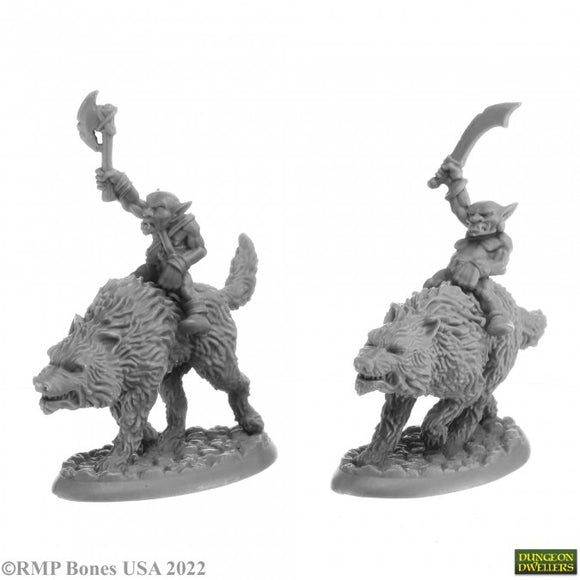 Reaper Bones USA - GOBLIN WOLFRIDERS (2) 07041