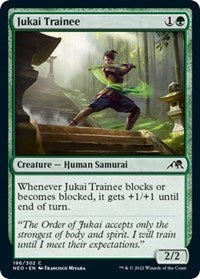 Magic: The Gathering Single - Kamigawa: Neon Dynasty - Jukai Trainee FOIL Common/196 Lightly Played