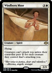 Magic: The Gathering Single - Dominaria Remastered - Windborn Muse (Foil) - Rare/036 Lightly Played