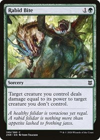 Magic: The Gathering Single - Zendikar Rising - Rabid Bite Common/199 Lightly Played