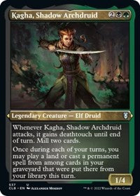 Magic: The Gathering Single - Commander Legends: Battle for Baldur's Gate - Kagha, Shadow Archdruid (Foil Etched) - Uncommon/537 Lightly Played