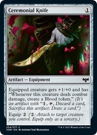 Magic: The Gathering Single - Innistrad: Crimson Vow - Ceremonial Knife - Common/254 Lightly Played