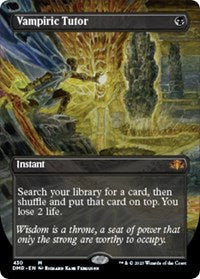 Magic: The Gathering Single - Dominaria Remastered - Vampiric Tutor (Borderless) - Mythic/430 Lightly Played