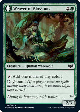 Magic: The Gathering - Innistrad: Crimson Vow - Weaver of Blossoms Common/226 Lightly Played