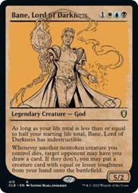 Magic: The Gathering Single - Commander Legends: Battle for Baldur's Gate - Bane, Lord of Darkness (Showcase) - Rare/415 Lightly Played