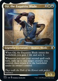 Magic: The Gathering Single - Commander Legends: Battle for Baldur's Gate - Oji, the Exquisite Blade (Foil Etched) - Uncommon/547 Lightly Played
