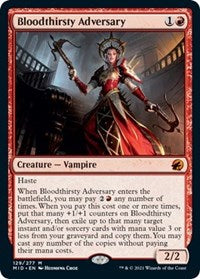 Magic: The Gathering - Innistrad Midnight Hunt- Bloodthirsty Adversary Mythic/129 Lightly Played